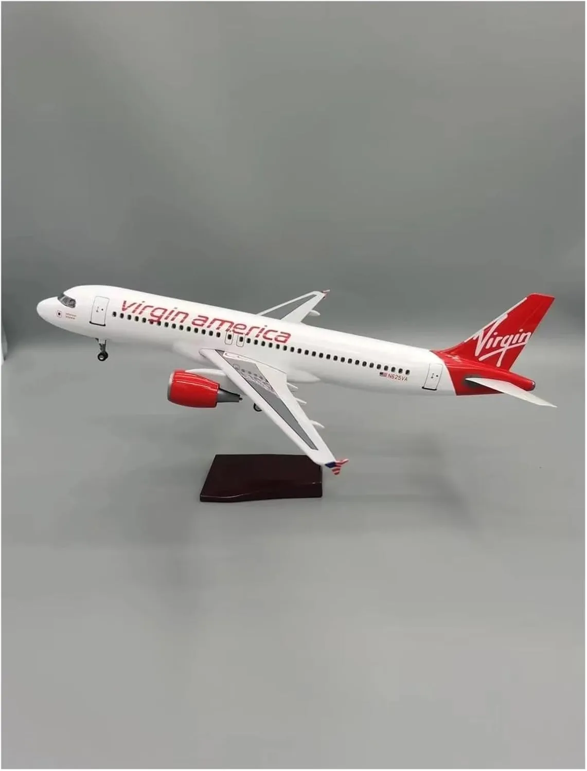 Scale 46CM for Diecast Model Airlines A320 Resin Airbus with Light Plane Collection Display Static Display Aircraft Miniatures Toy's Set(with Light)