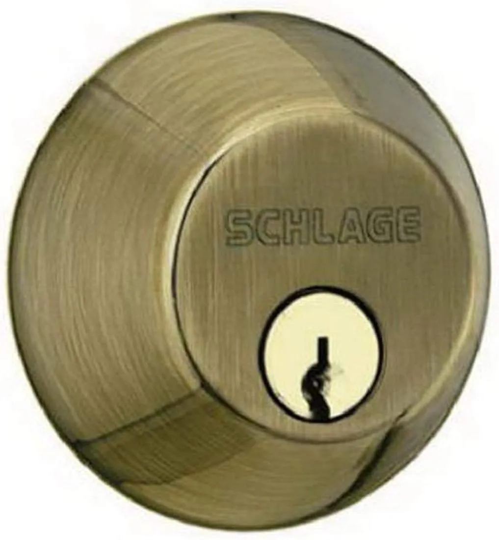 SCHLAGE LOCK CO B60N609 AB Single Cylinder Deadbolt