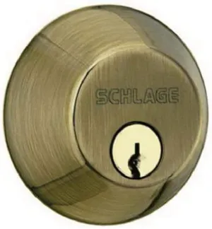 SCHLAGE LOCK CO B60N609 AB Single Cylinder Deadbolt