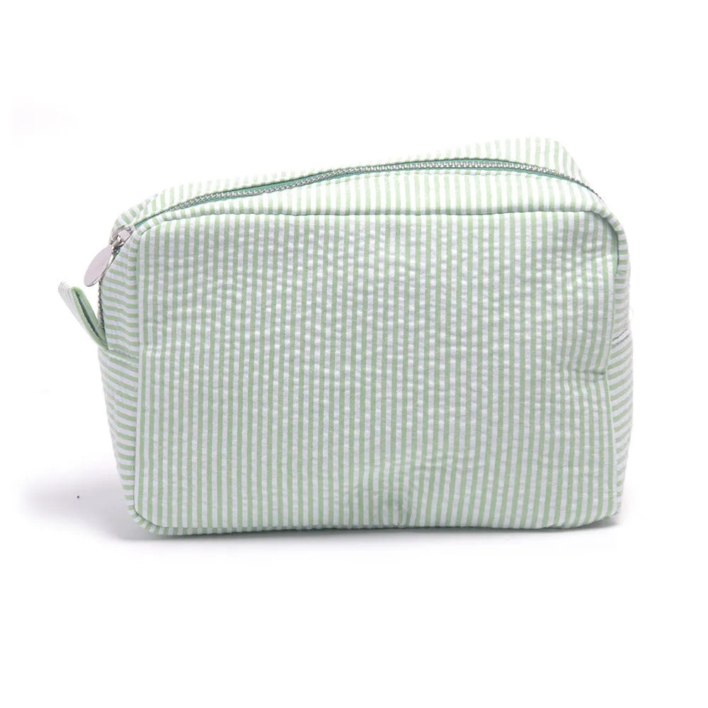Seersucker Clutch Indian Mississippi Popular Toiletries Cosmetic Bags