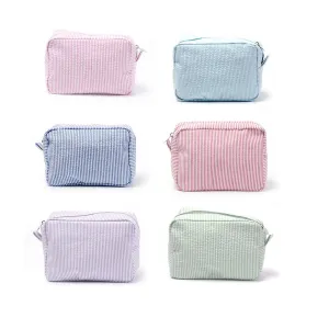 Seersucker Clutch Indian Mississippi Popular Toiletries Cosmetic Bags
