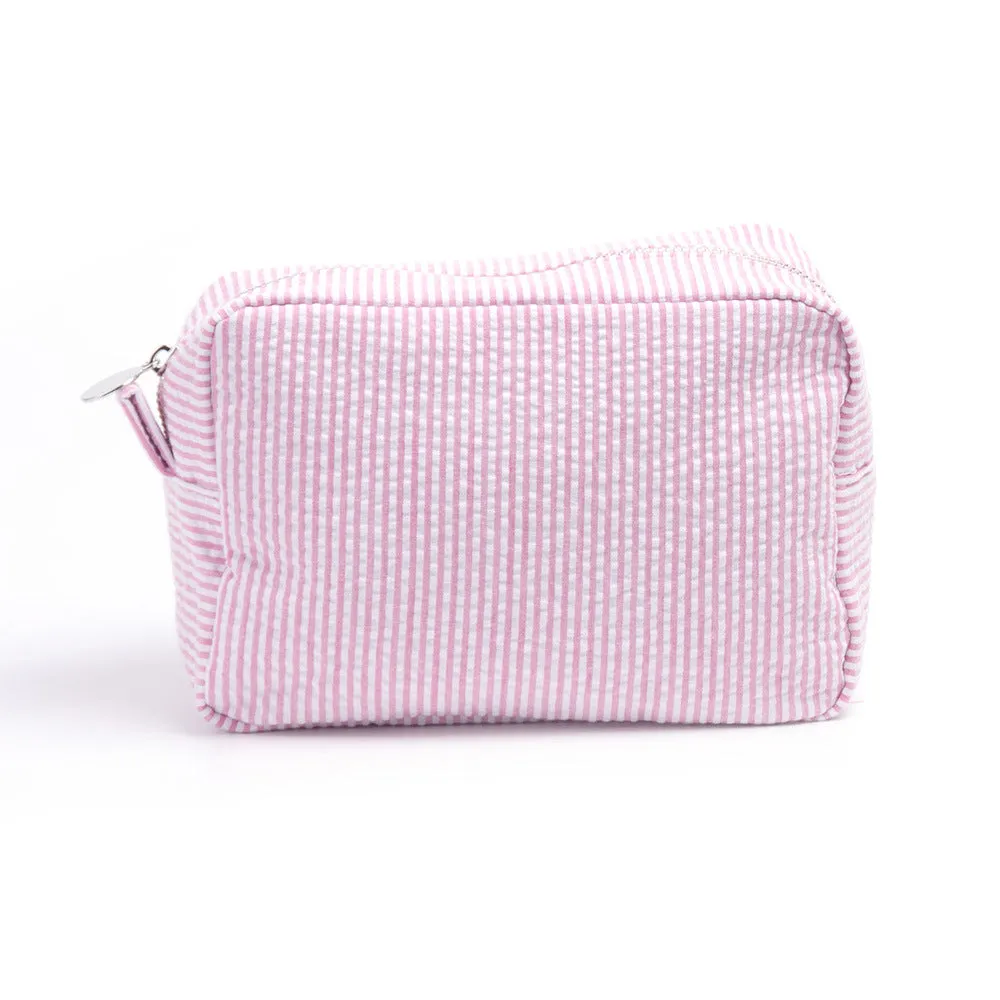 Seersucker Clutch Indian Mississippi Popular Toiletries Cosmetic Bags