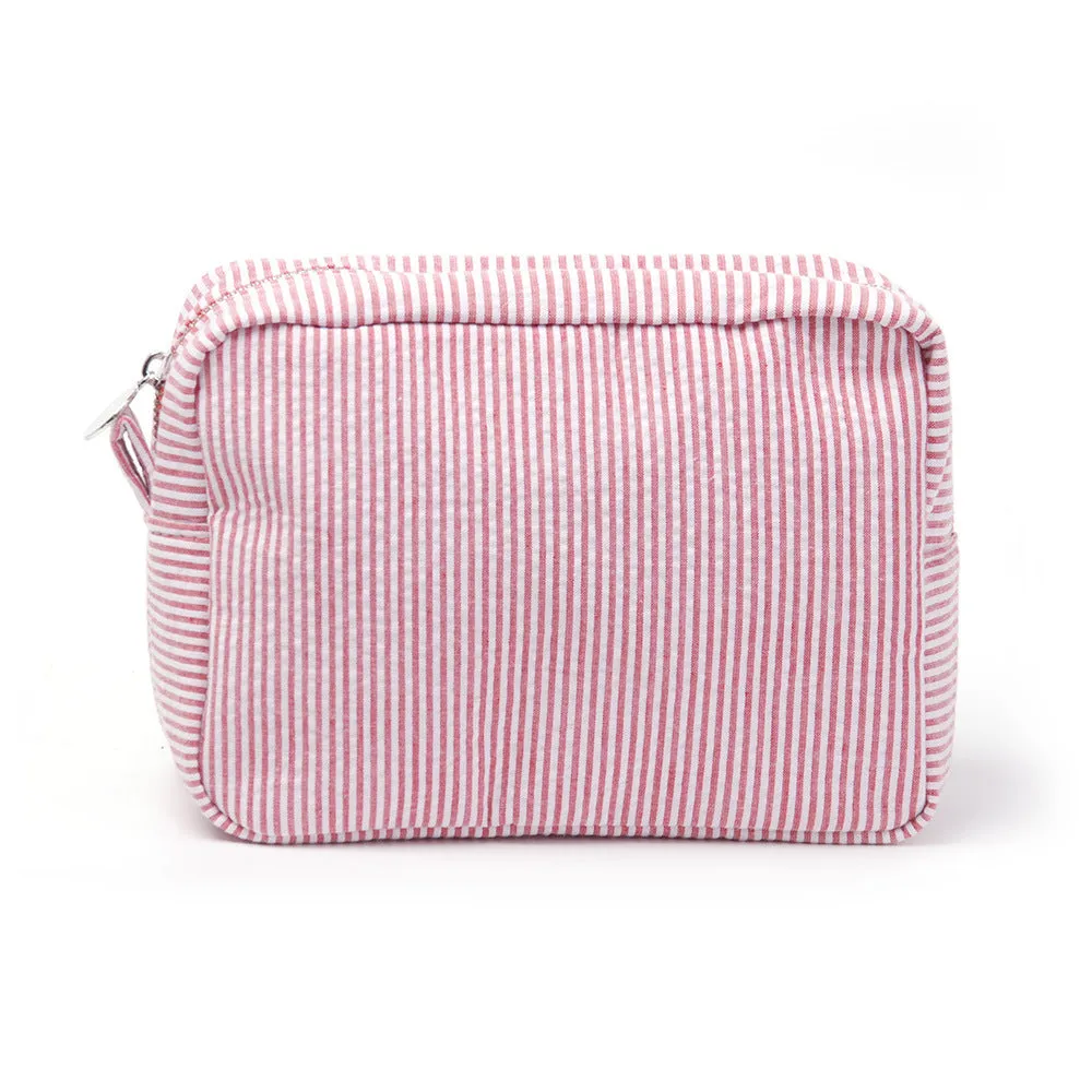 Seersucker Clutch Indian Mississippi Popular Toiletries Cosmetic Bags