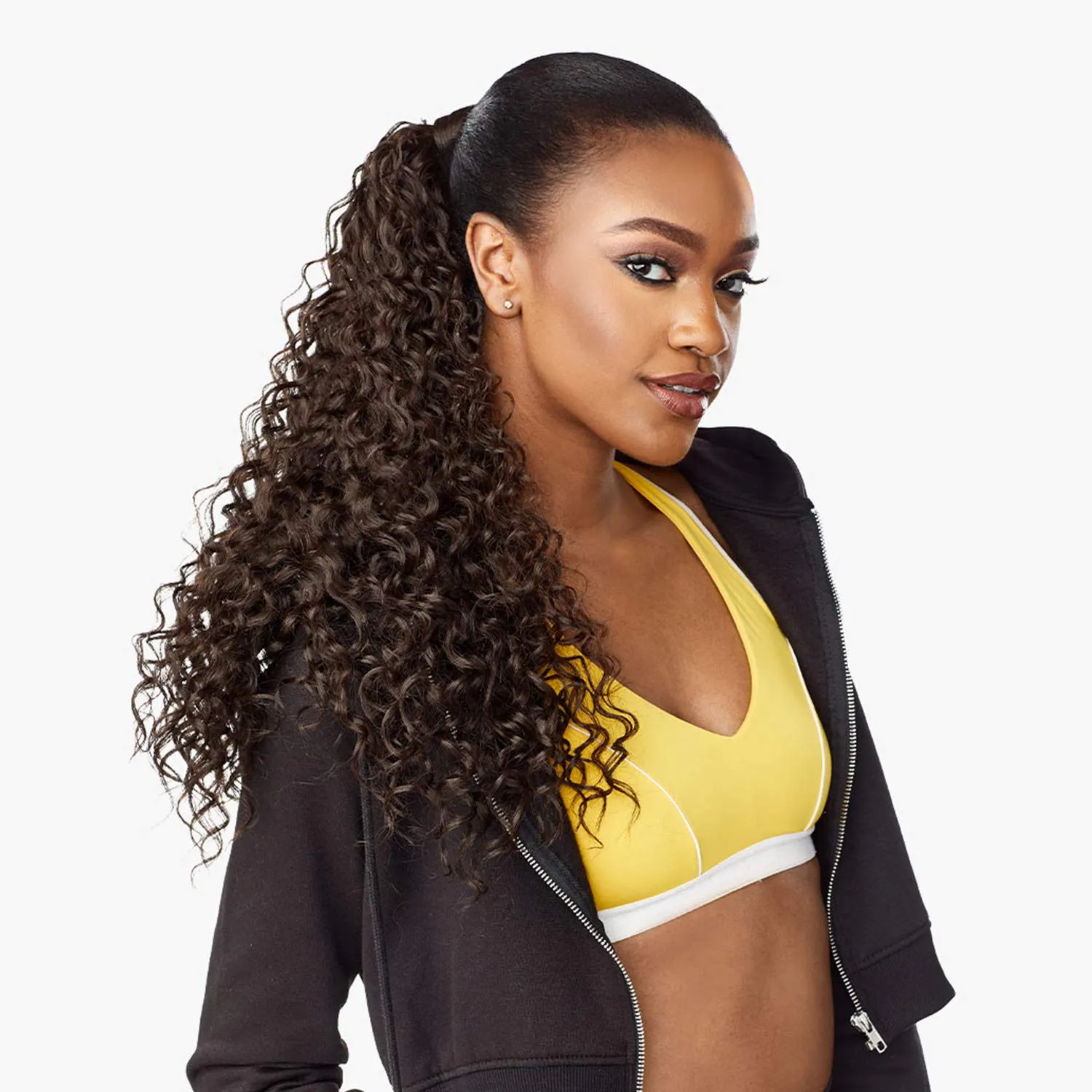Sensationnel Instant Updown Halfwig Pony - Iud 10 4 Style in 1 Half Wig And Pony Drawstring (1 JETBLACK)