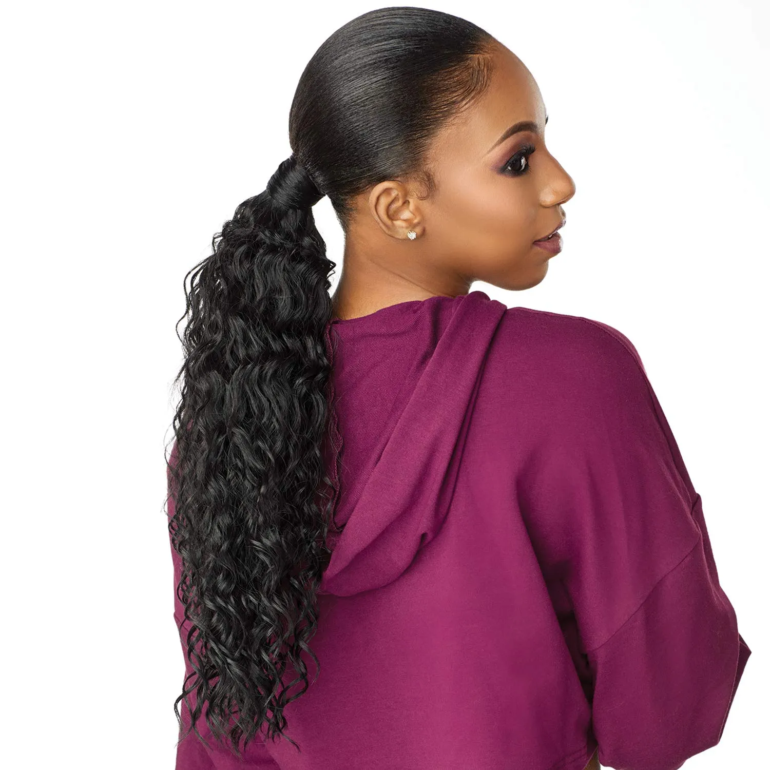 Sensationnel Instant Updown Halfwig Pony - Iud 2 4 Style in 1 Half Wig And Pony Drawstring (1B OFFBLACK)