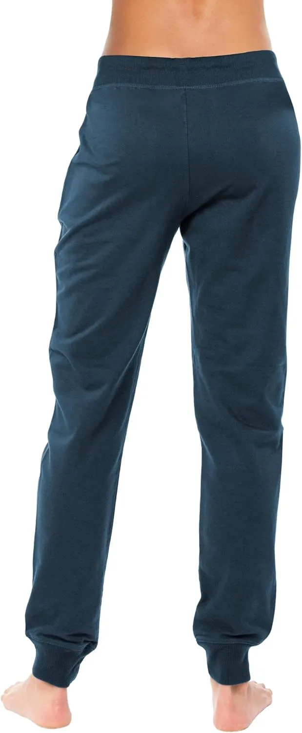 Sexy Basics Women's Drawstring Joggers | Knit Cotton Sweat Pants | Multi Packs & Colors