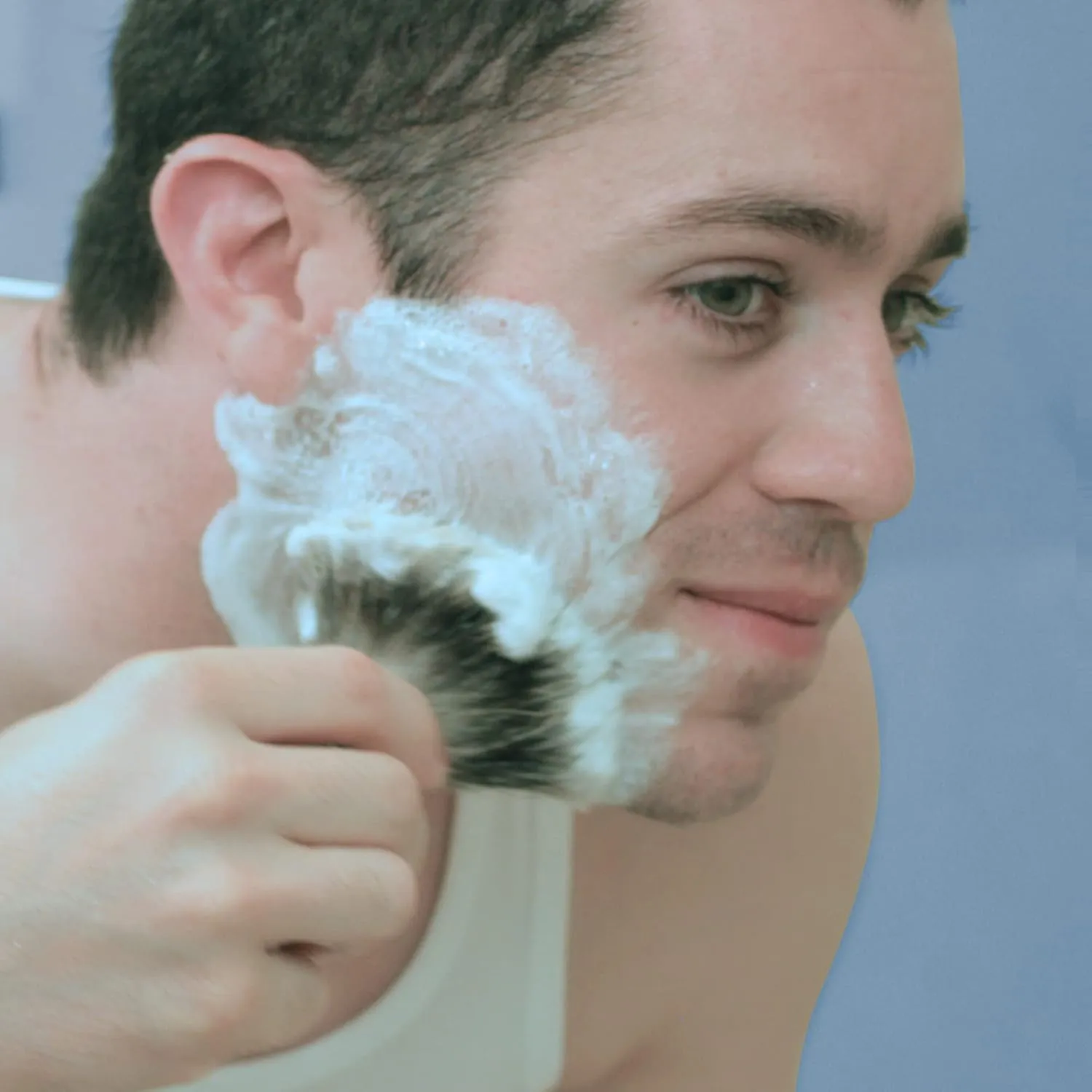 Shaving Cream for Men 4 oz, Almond, prevents shaving irritation and razor burn, generates a rich lather for a soft, silky, Smoothest Shave