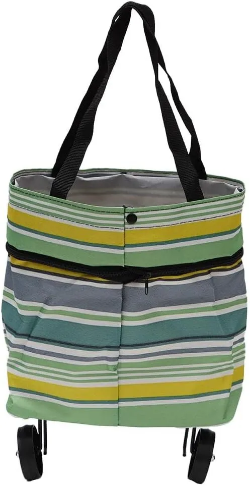 Shopping Bag with Wheels,Upgrade Shopping Bag with Wheels,Multifunction Telescopic Storage Bag for Traveling Shopping
