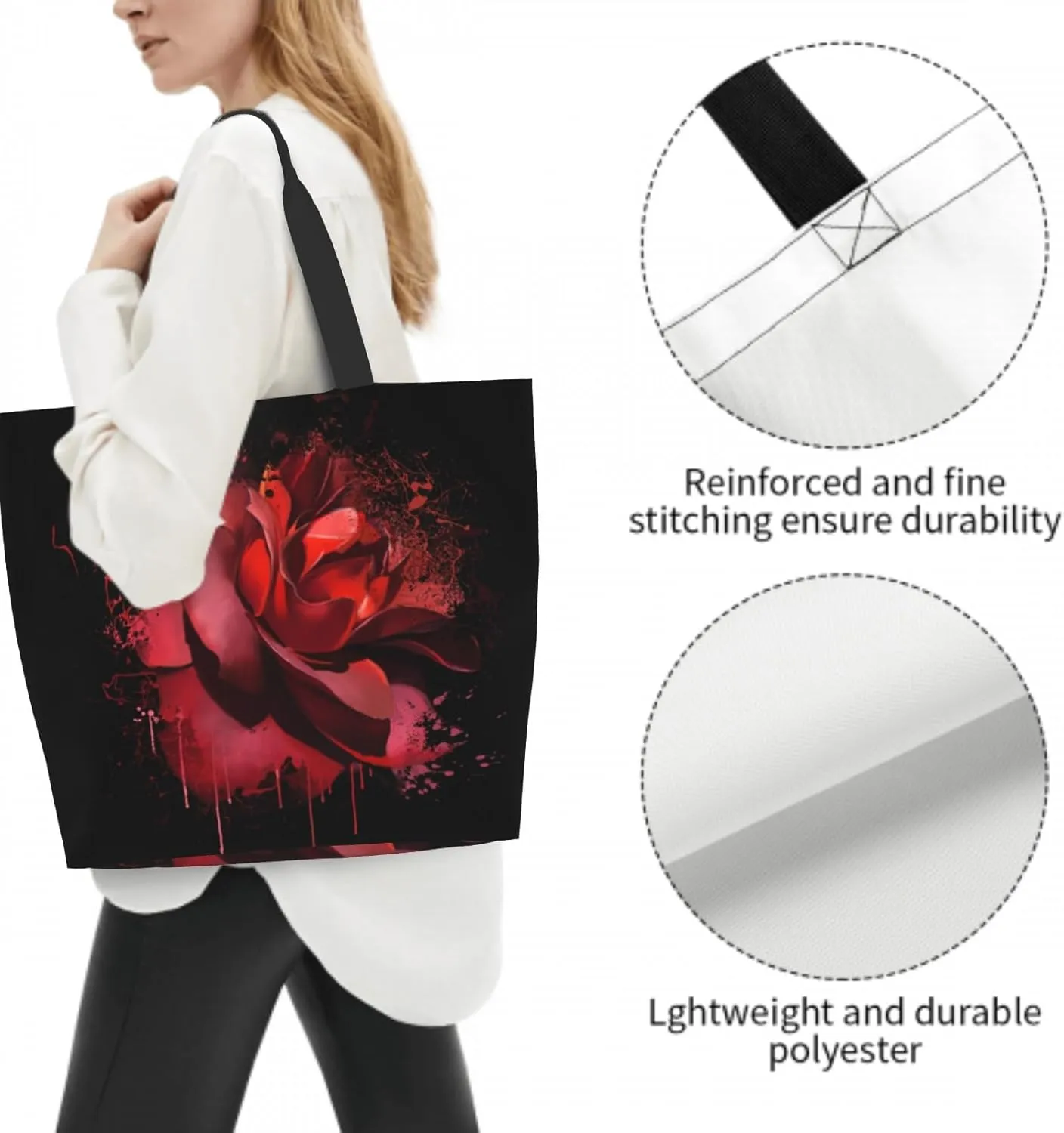 Shoulder Bag Large Reusable Eco-friendly Shopping Bags Portable Storage Handbag
