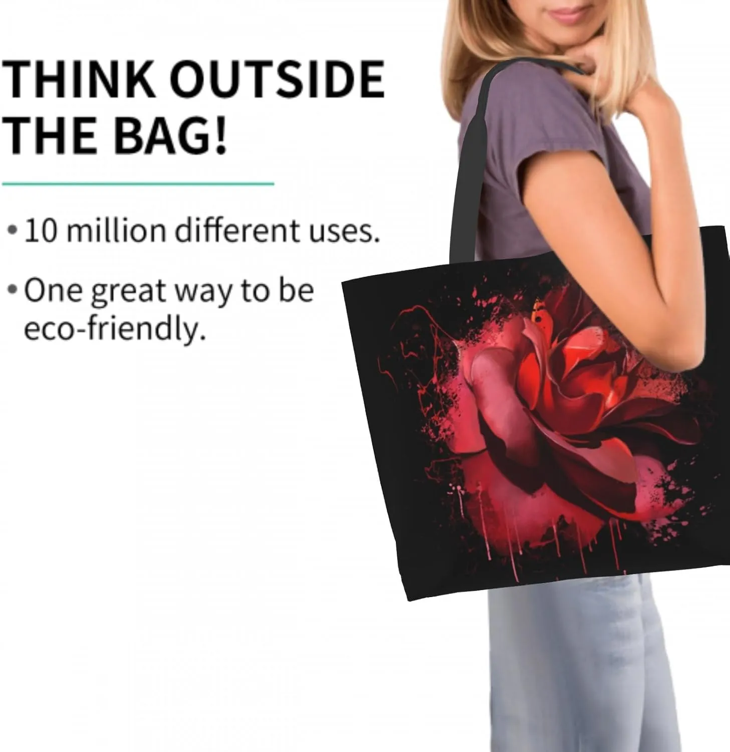Shoulder Bag Large Reusable Eco-friendly Shopping Bags Portable Storage Handbag