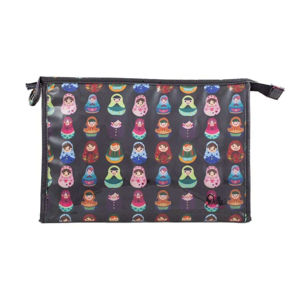 Shower Cap  & Cosmetic Bags Gift Set - Babushka Print