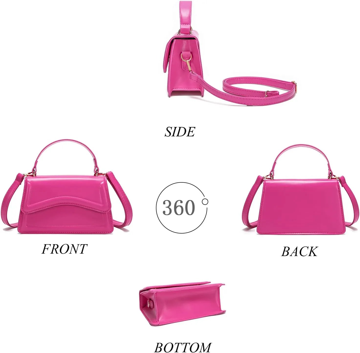 SHUIANGRAN Stylish and Simple Crossbody Bag Small Square bag Purses for Women Satchel Shoulder bag Bag Purse