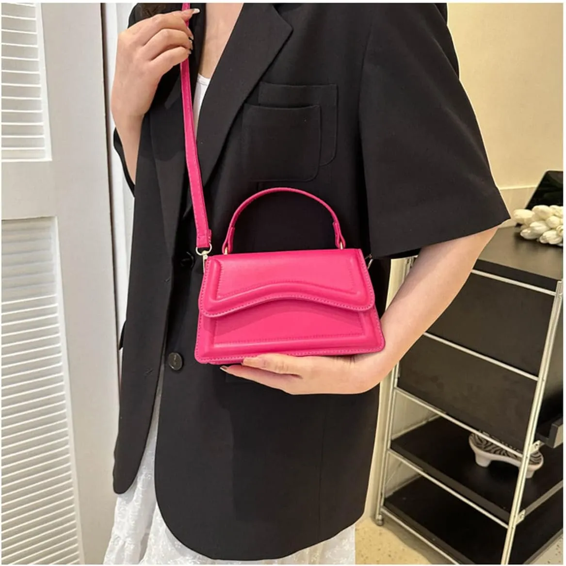 SHUIANGRAN Stylish and Simple Crossbody Bag Small Square bag Purses for Women Satchel Shoulder bag Bag Purse