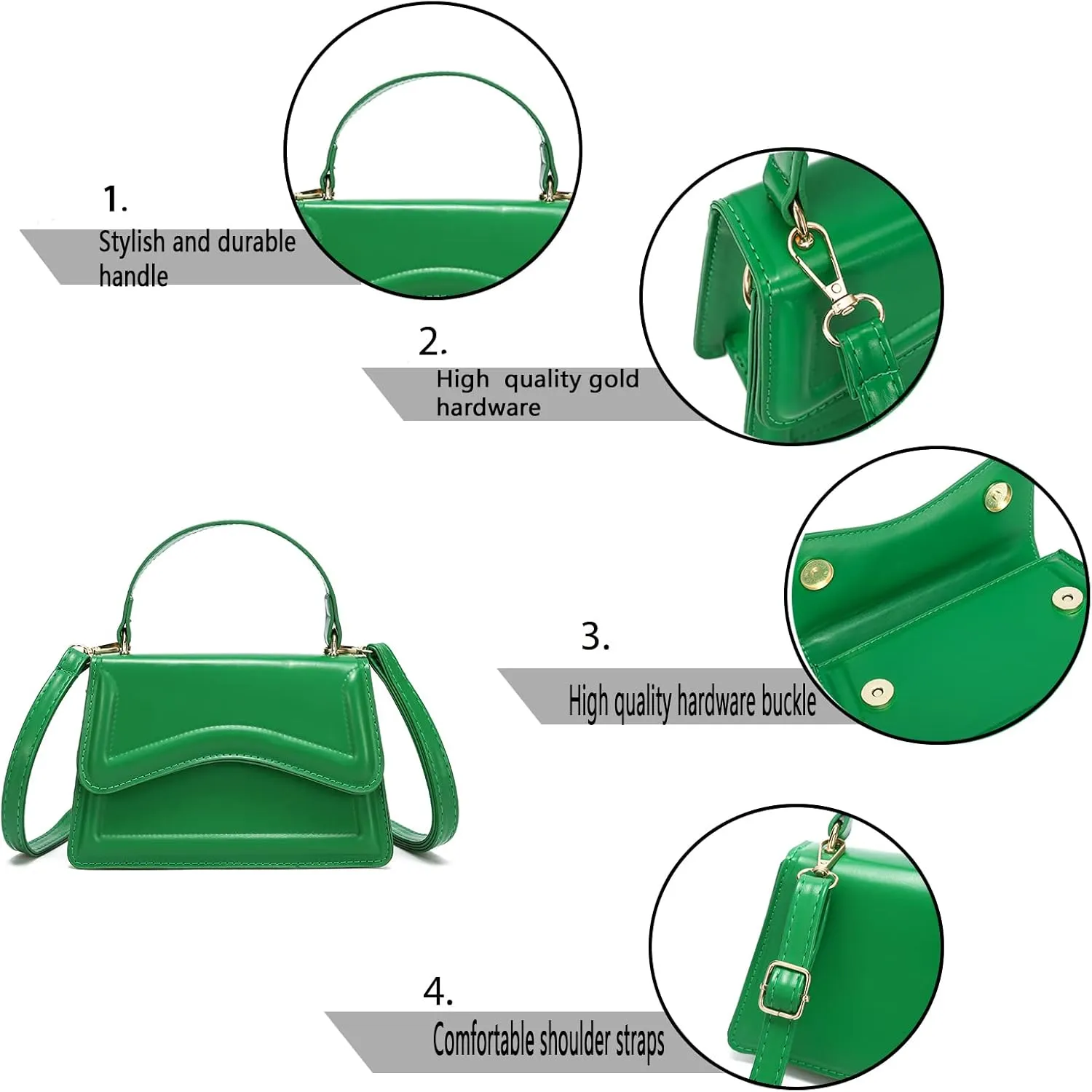 SHUIANGRAN Stylish and Simple Crossbody Bag Small Square bag Purses for Women Satchel Shoulder bag Bag Purse