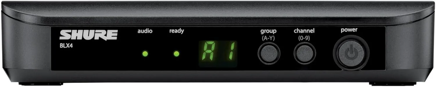 Shure BLX14 UHF Wireless System for Guitar and Bass with 1/4 Jack - 14-Hour Battery Life, 300 ft Range, UHF | Includes 1/4" Jack Instrument Cable & Single Channel Receiver | H11 Band (BLX14-H11)