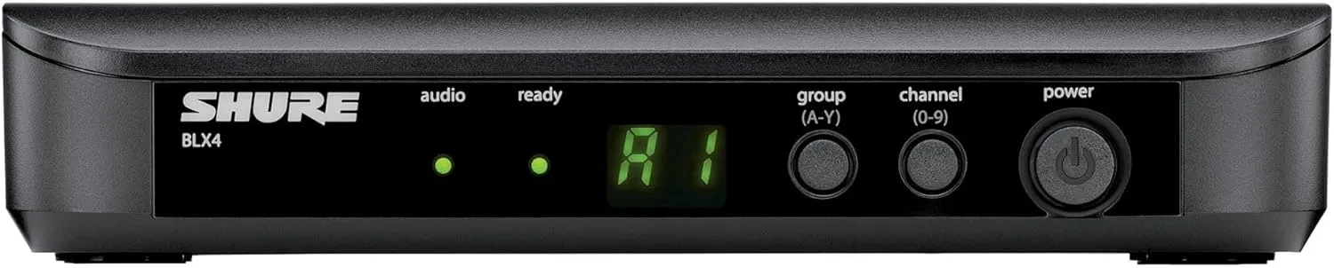 Shure BLX14/SM31 Wireless Microphone System for Fitness and Aerobics - 14-Hour Battery Life, 300 ft Range | Includes SM31FH Fitness Headset Mic, Single Channel Receiver | H11 Band (BLX14/SM31-H11)