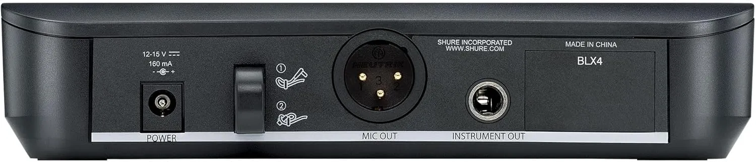 Shure BLX14/SM31 Wireless Microphone System for Fitness and Aerobics - 14-Hour Battery Life, 300 ft Range | Includes SM31FH Fitness Headset Mic, Single Channel Receiver | H11 Band (BLX14/SM31-H11)