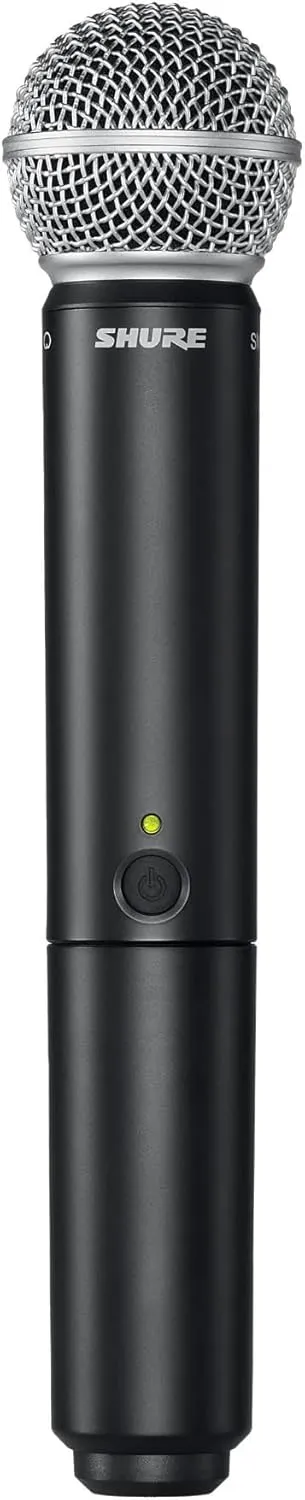 Shure BLX288/SM58 Wireless Microphone System - 14-Hour Battery Life, 300 ft Range, UHF | Includes (2) SM58 Handheld Vocal Mics, Dual Channel Receiver | J11 Band (BLX288/SM58-J11)