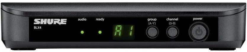 Shure BLX4 Single Channel Receiver - for use with BLX Wireless Systems, Transmitter Sold Separately | J11 Band (BLX4=-J11)
