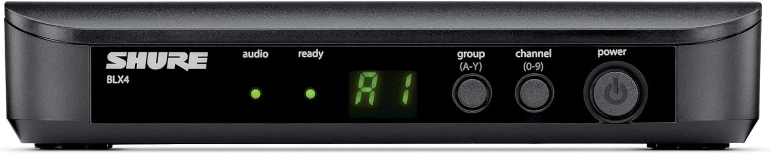 Shure BLX4 Single Channel Receiver - for use with BLX Wireless Systems, Transmitter Sold Separately | J11 Band (BLX4=-J11)