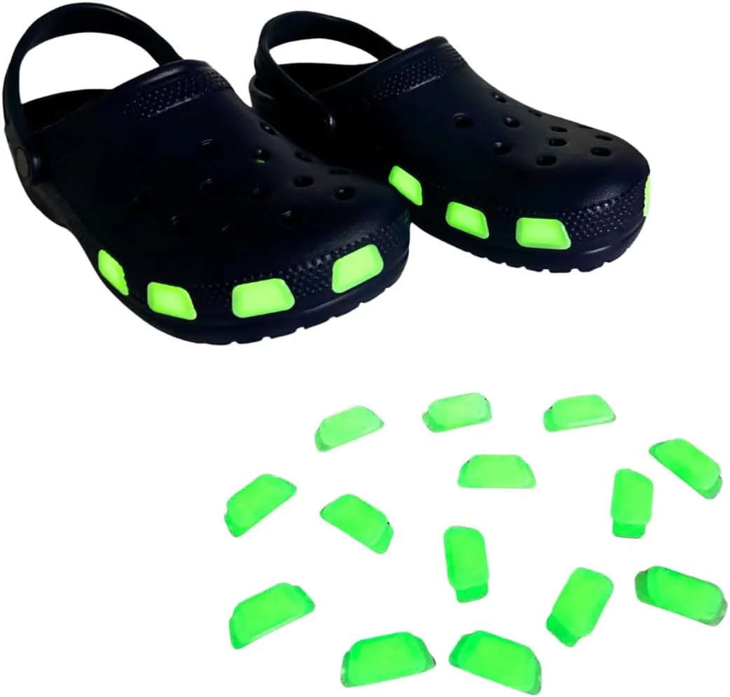 SHUTTERZ 14 Pack Colored Shoe Charms, Compatible with Classic Crocs, Crush Crocs and All Terrain Crocs, Functional Charms for Girls, Boys, Kids, Teens, Men, Women