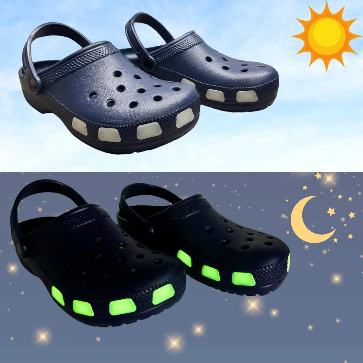 SHUTTERZ 14 Pack Colored Shoe Charms, Compatible with Classic Crocs, Crush Crocs and All Terrain Crocs, Functional Charms for Girls, Boys, Kids, Teens, Men, Women