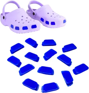 SHUTTERZ 14 Pack Colored Shoe Charms, Compatible with Classic Crocs, Crush Crocs and All Terrain Crocs, Functional Charms for Girls, Boys, Kids, Teens, Men, Women