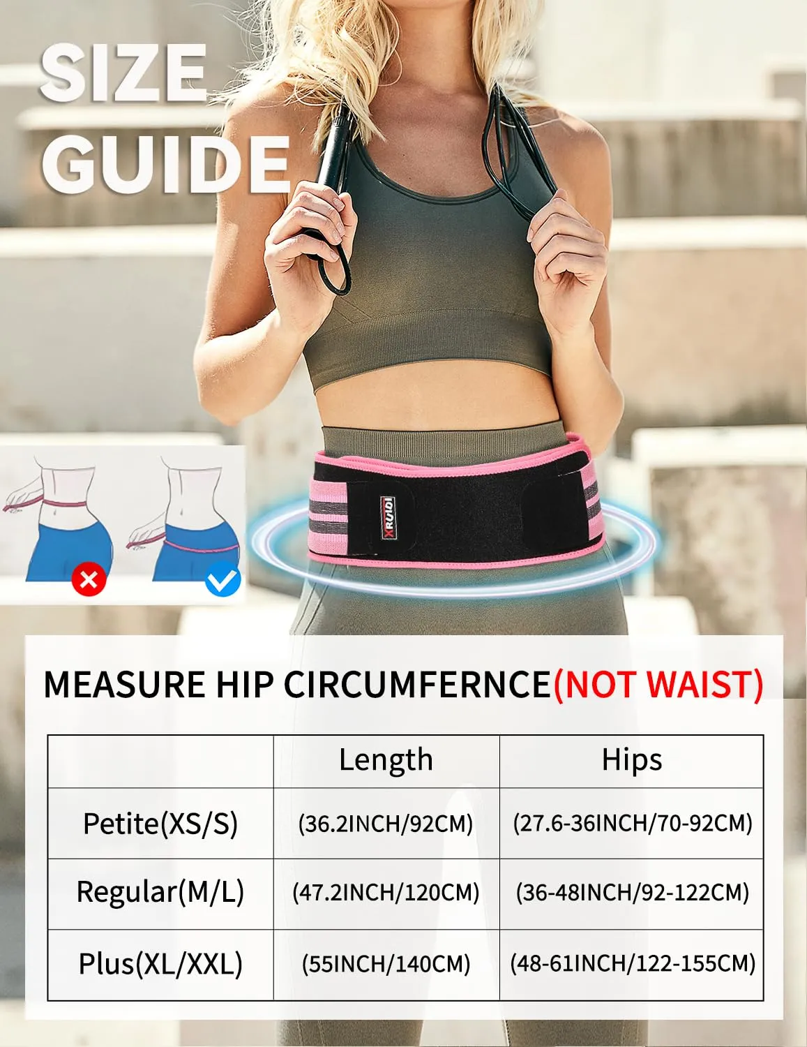 SI Belt for Women, Sacroiliac Belt for SI Joints Pain Relief, Sciatic, Pelvic, Leg, Hip, Lower Back Pain, Nerve Pain Support Relief Devices, Trochanteric Belt(Plus XL/XXL)
