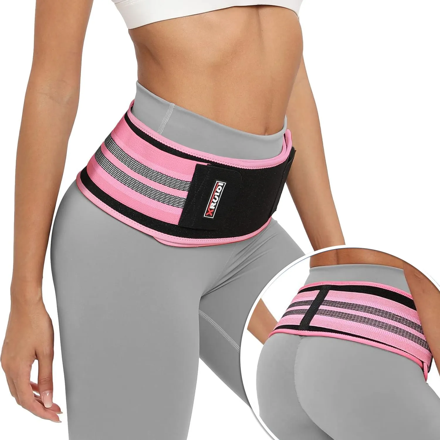 SI Belt for Women, Sacroiliac Belt for SI Joints Pain Relief, Sciatic, Pelvic, Leg, Hip, Lower Back Pain, Nerve Pain Support Relief Devices, Trochanteric Belt(Plus XL/XXL)