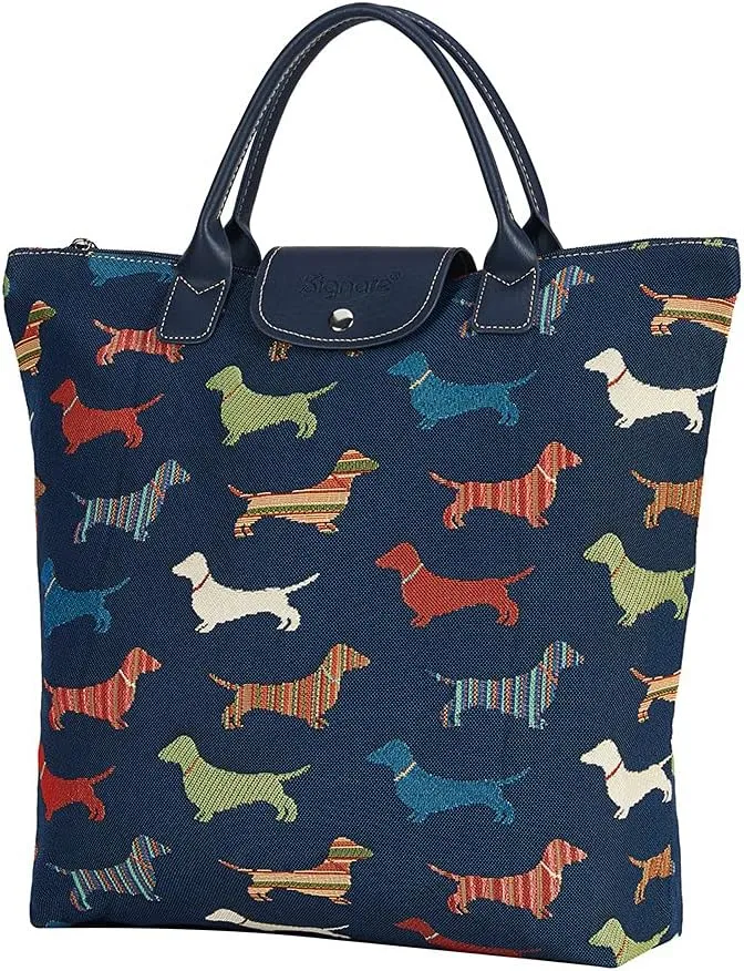 Signare Tapestry Foldable Tote Bag Reusable Shopping Bag Grocery Bag