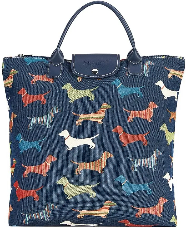 Signare Tapestry Foldable Tote Bag Reusable Shopping Bag Grocery Bag