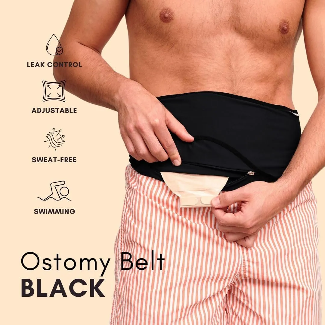 SIIL Ostomy Belt for Men & Women | FSA & FHA Approved | Premium Ostomy Bag Covers | Sports & Swimming | Colostomy Belts, Illeostomy Covers | Ostomy Wrap (Improved Zipper & Velcros) Made in EU