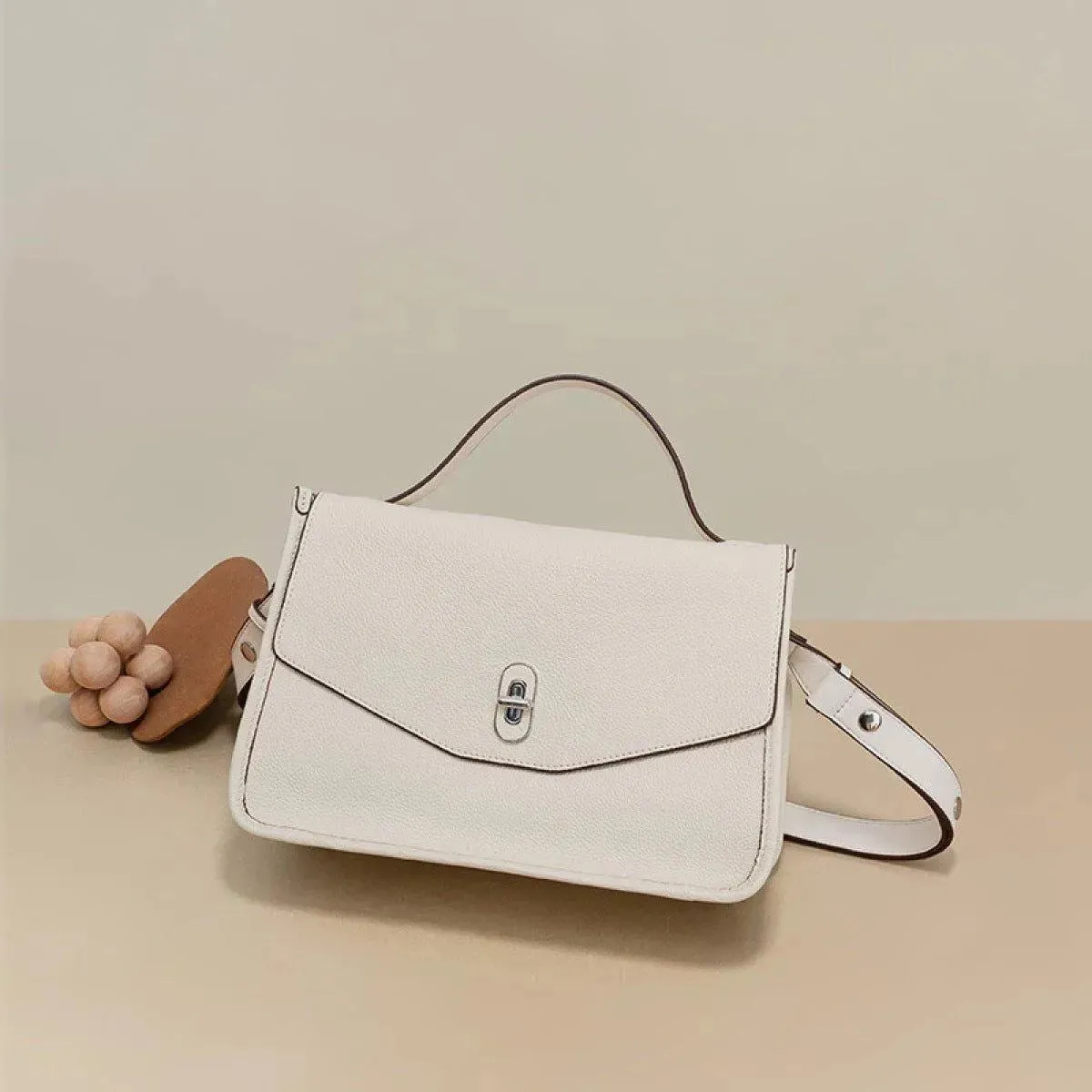 Simple Crossbody Bag With Top Handle