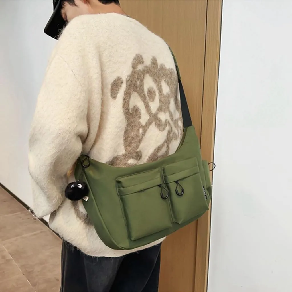 Simple Designs Nylon Shoulder Bag Crossbody Bags for City Walks and Shopping