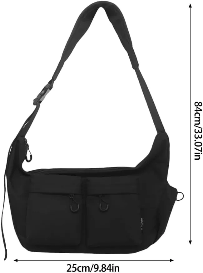 Simple Designs Nylon Shoulder Bag Crossbody Bags for City Walks and Shopping