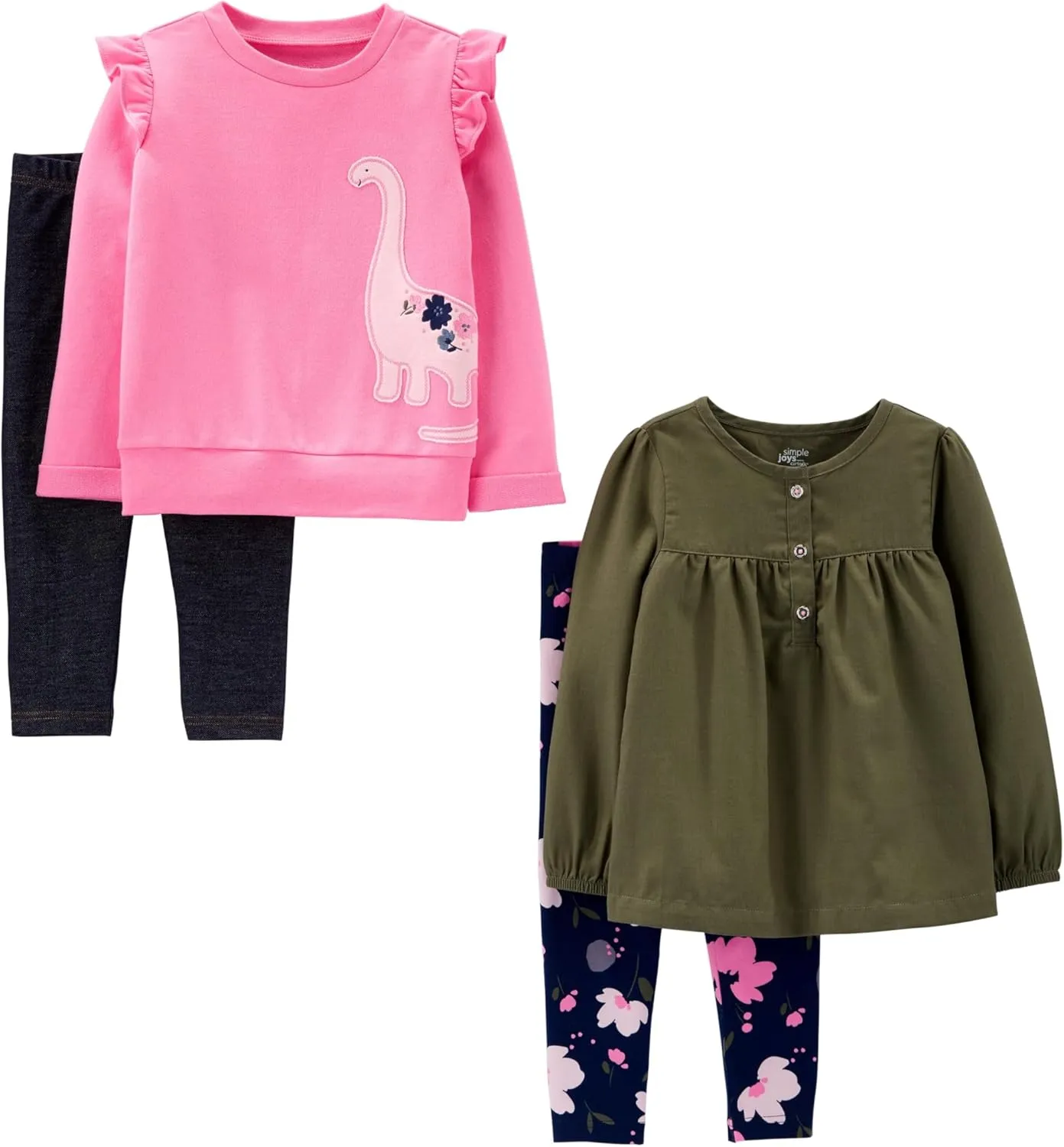 Simple Joys by Carter's girls 4-piece Playwear Set