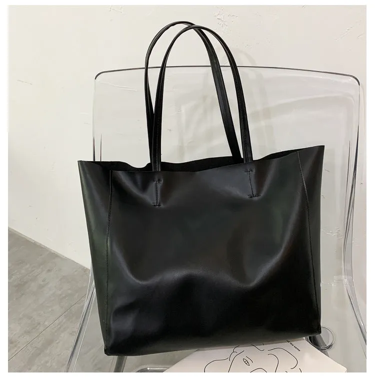 Simple large capacity commuter tote bagTide big bag