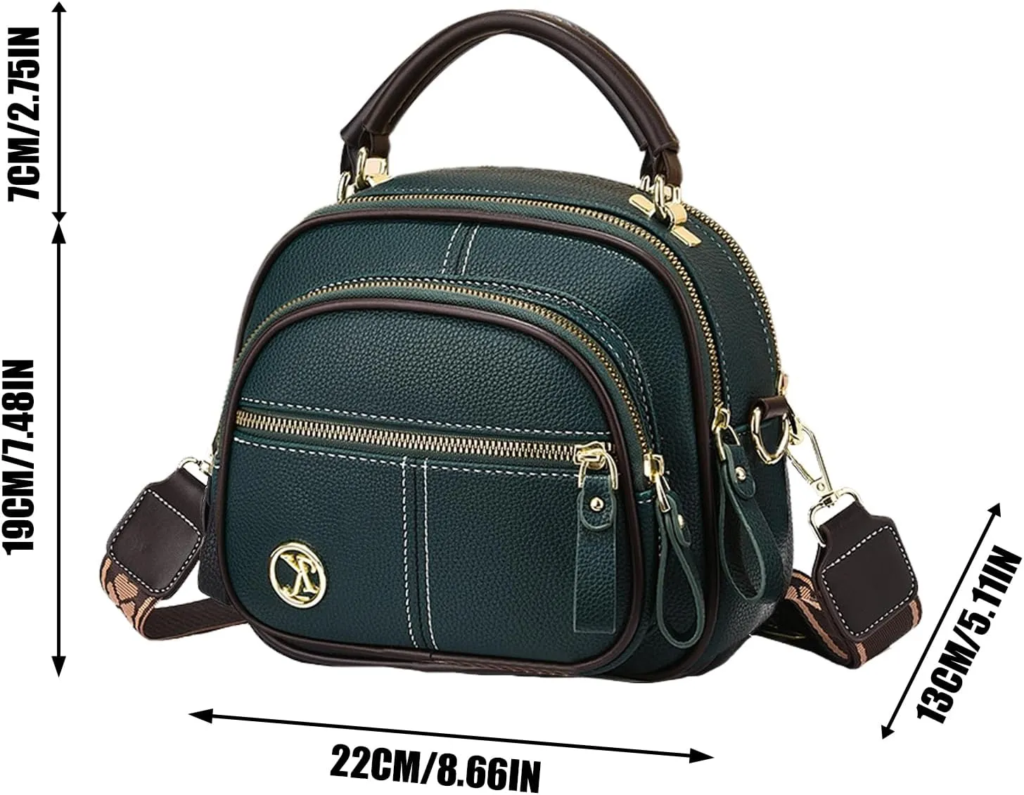 Simple Leather Shoulder Bag - Pu Leather Girls Modern Travel Bag, Stylish crossboddy Bag | Large Capacity Multifunctional