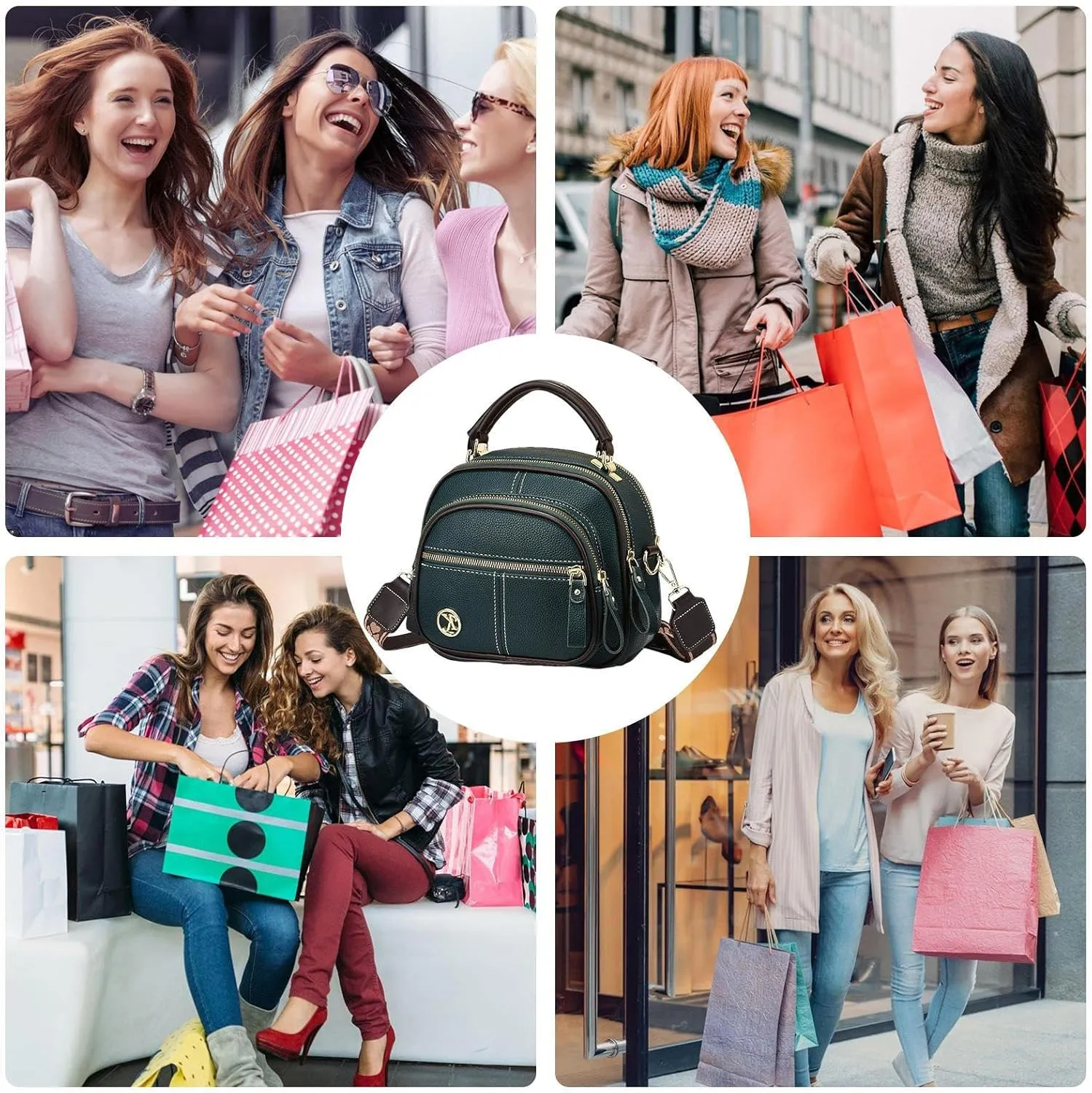 Simple Leather Shoulder Bag - Pu Leather Girls Modern Travel Bag, Stylish crossboddy Bag | Large Capacity Multifunctional