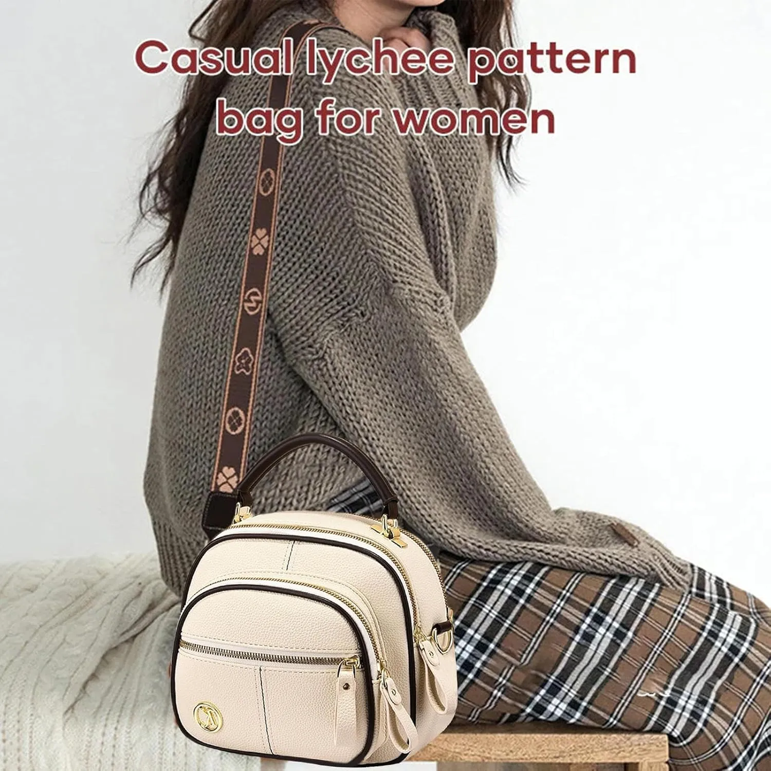 Simple Leather Shoulder Bag - Pu Leather Girls Modern Travel Bag, Stylish crossboddy Bag | Large Capacity Multifunctional