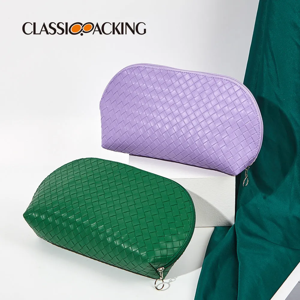 Simple Woven Storage Zipper Wash Waterproof Bags