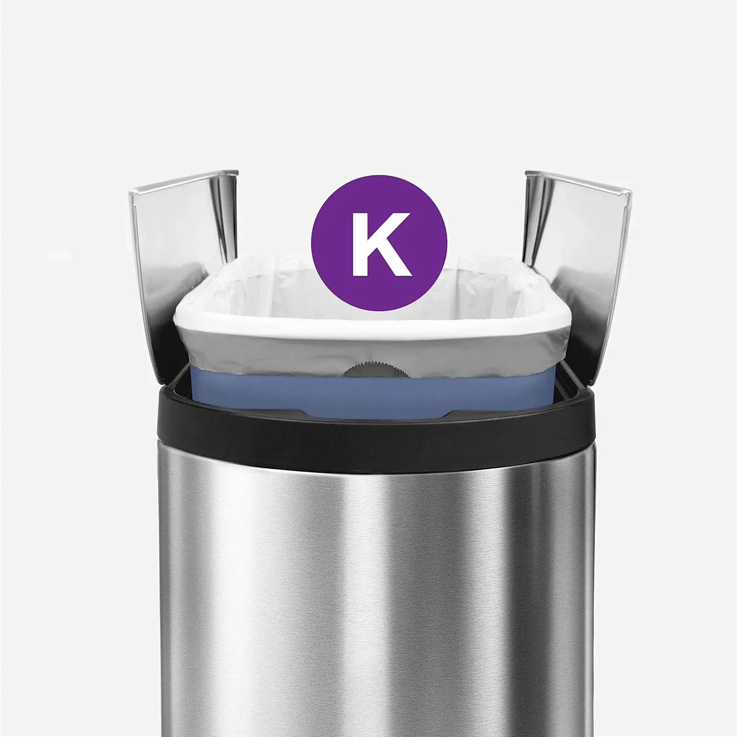 simplehuman Code K Custom Fit Drawstring Trash Bags in Dispenser Packs, 35-45 Liter / 9.2-12 Gallon, White – 20 Liners