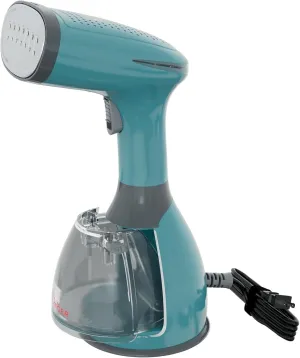 SINGER® 1500W Handheld Steamer with Lint & Fabric Brush, Accessories | Fast Heat-Up, 280ml Water Tank, Auto-Off, 10ft Cord | Travel-Friendly Wrinkle Remover for Professional Results