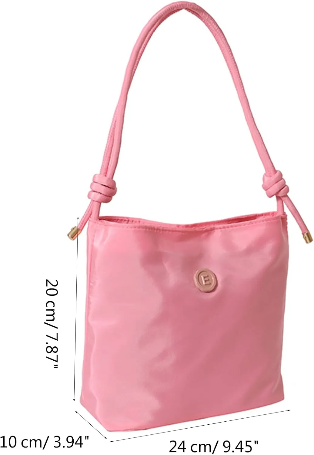 Single Shoulder Tote Bag with Magnetic Closure Handbag for Carrying Phone Lipstick Keys for Ladies Nylon Shoulder Bag
