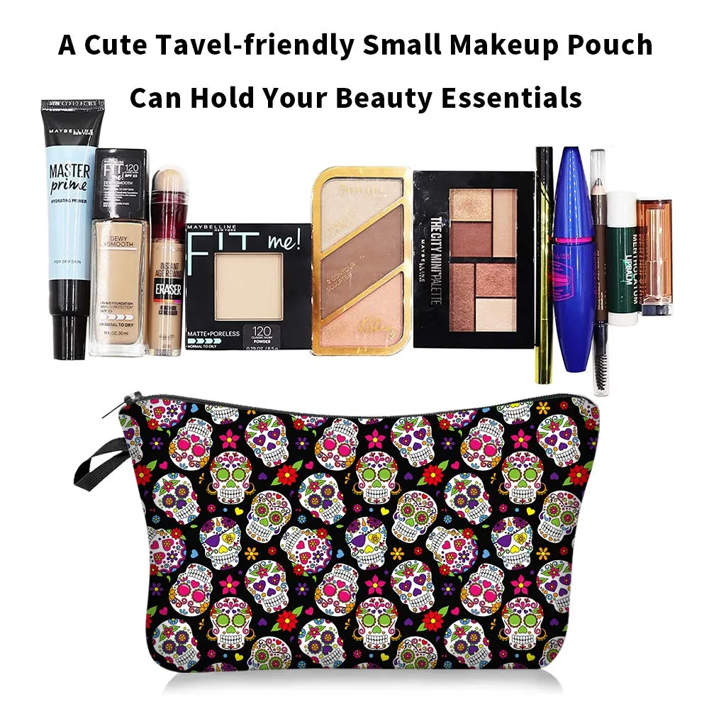 Skull Cosmetic Bag Makeup Bag