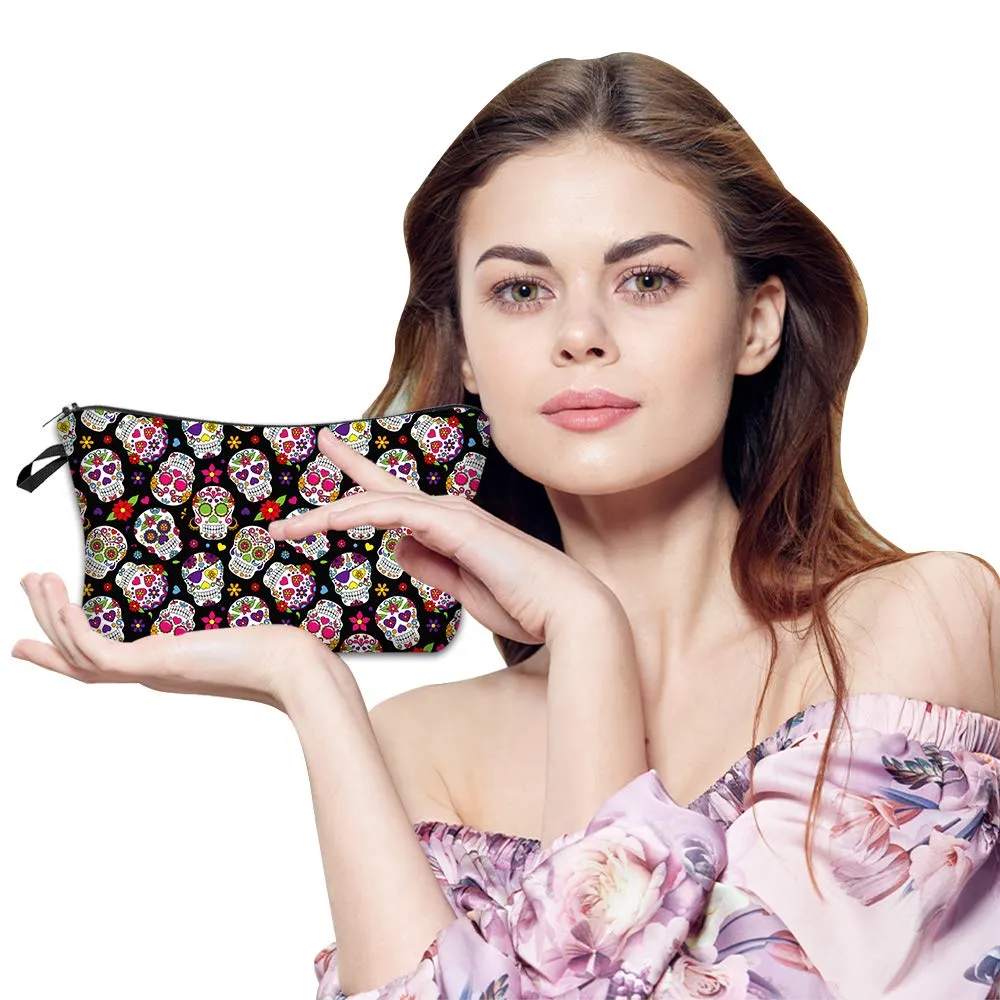 Skull Cosmetic Bag Makeup Bag