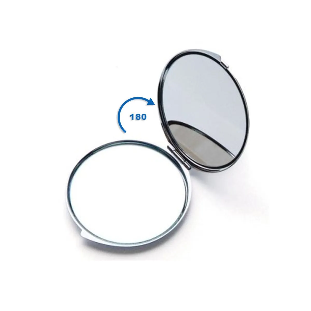 Skull Print Portable Stainless Steel Cosmetic Mirror