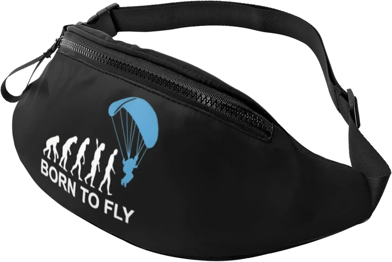 Skydiving Evolution Born to Fly Crossbody waist bag, casual chest bag