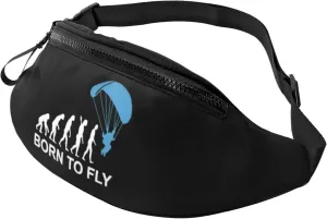 Skydiving Evolution Born to Fly Crossbody waist bag, casual chest bag