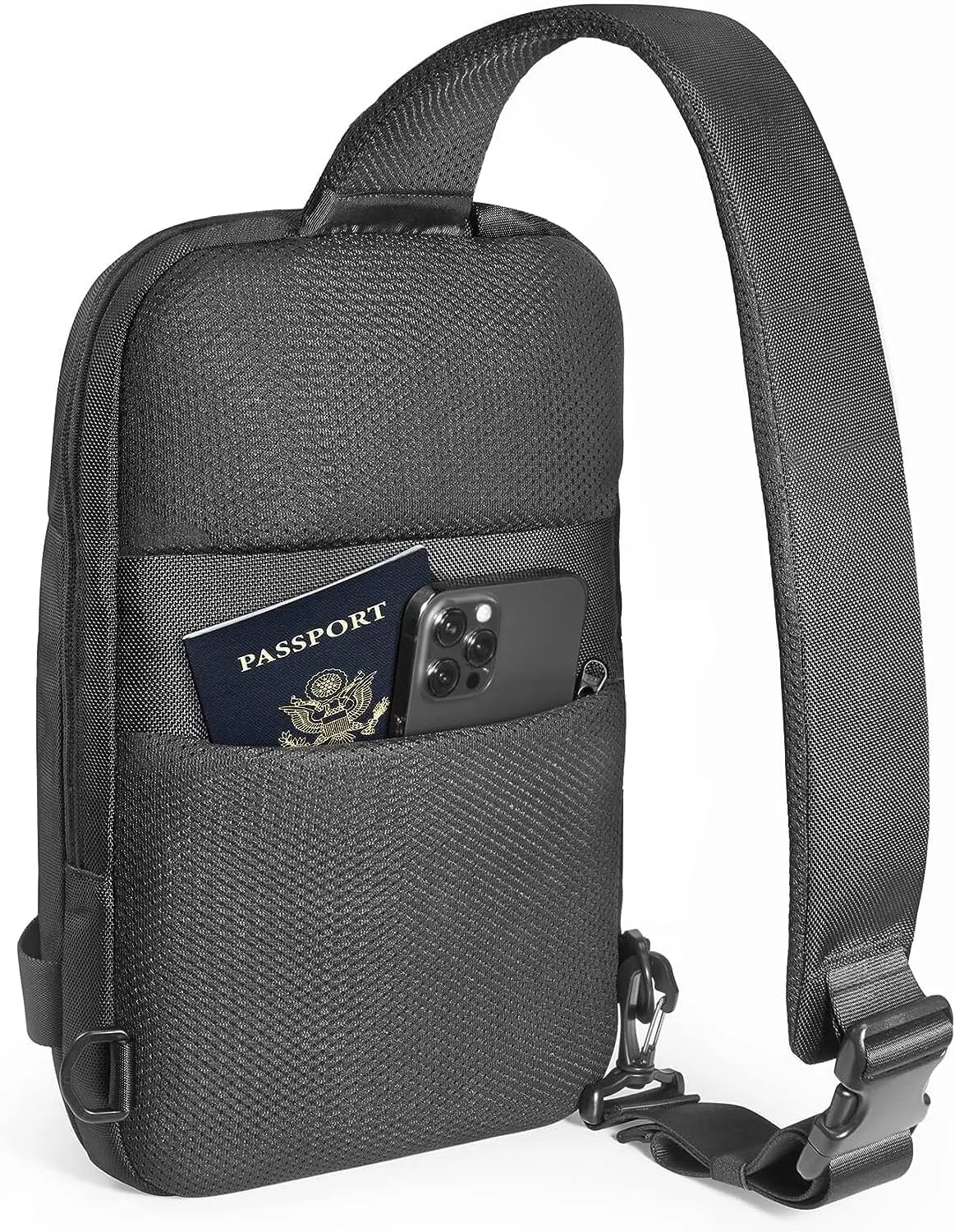 Sling Bag Crossbody Backpack Compact EDC Daypack for Men Minimalist Chest Shoulder bag 14" MacBook Pro M4, 13" MacBook Air/Pro